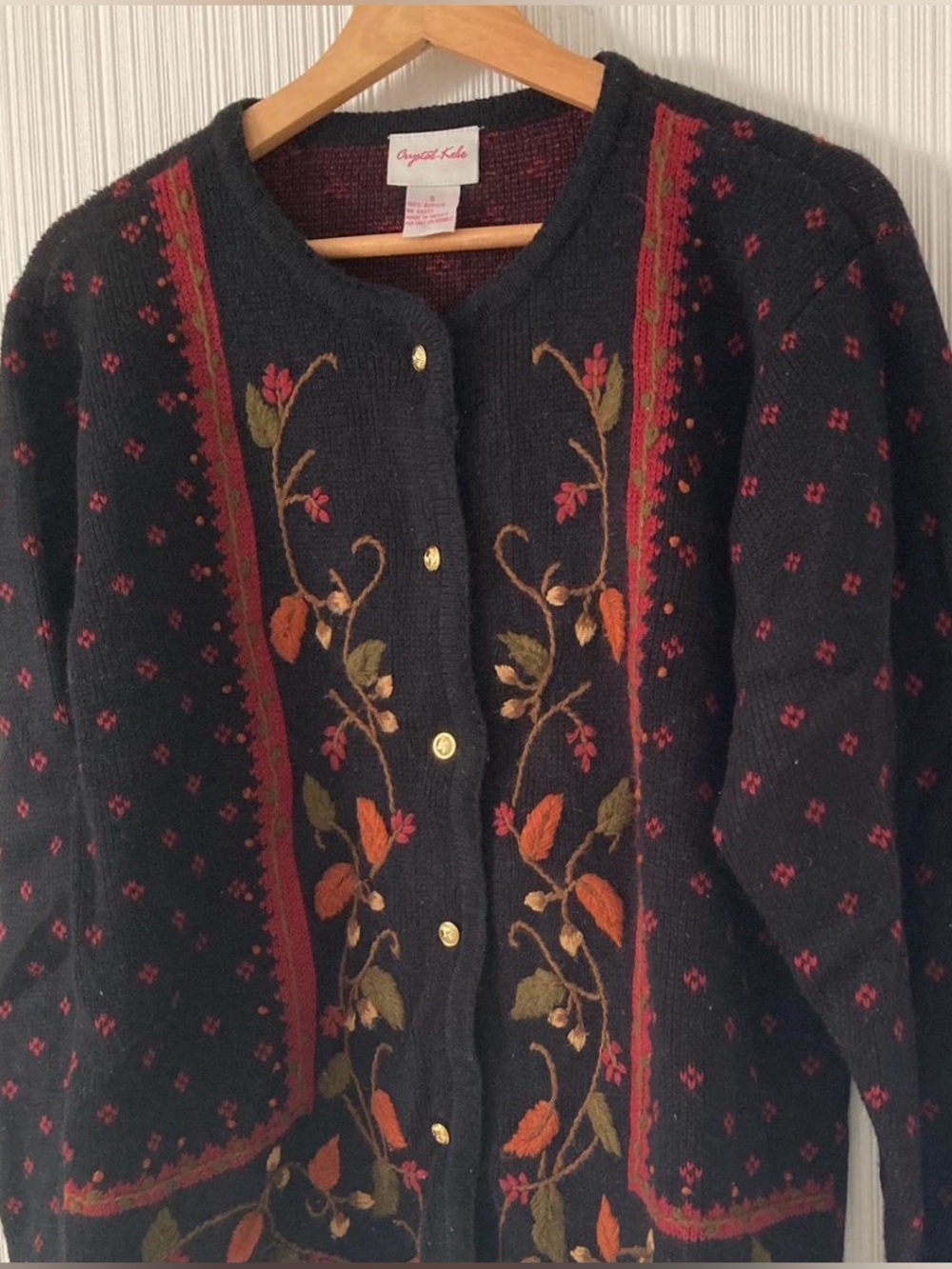 Vintage Crystal-Kobe Autumn Cardigan - Picture 3 of 4